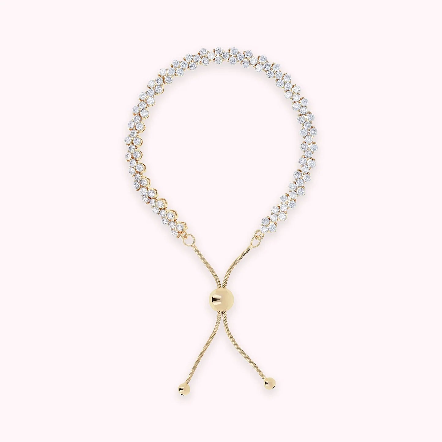 Bracciale Tennis Golden Doppio con Cubic Zirconia - WSBZ00740Y.WY