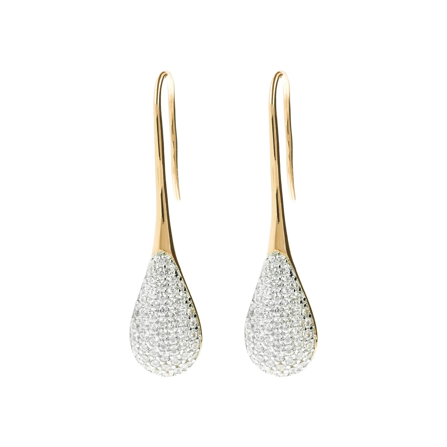 Orecchini Bronzallure Pendenti Golden a Goccia Pavé - WSBZ01236Y.Y