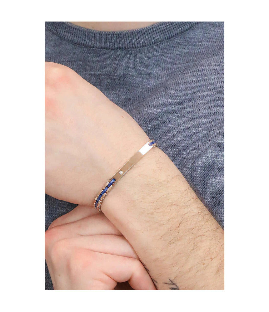 Bracciale Comete Gioielli collezione Tyres in acciaio e ceramica ubr-1087