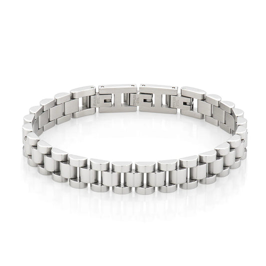 Bracciale in Acciaio Maglie a 3 File - ACBR101