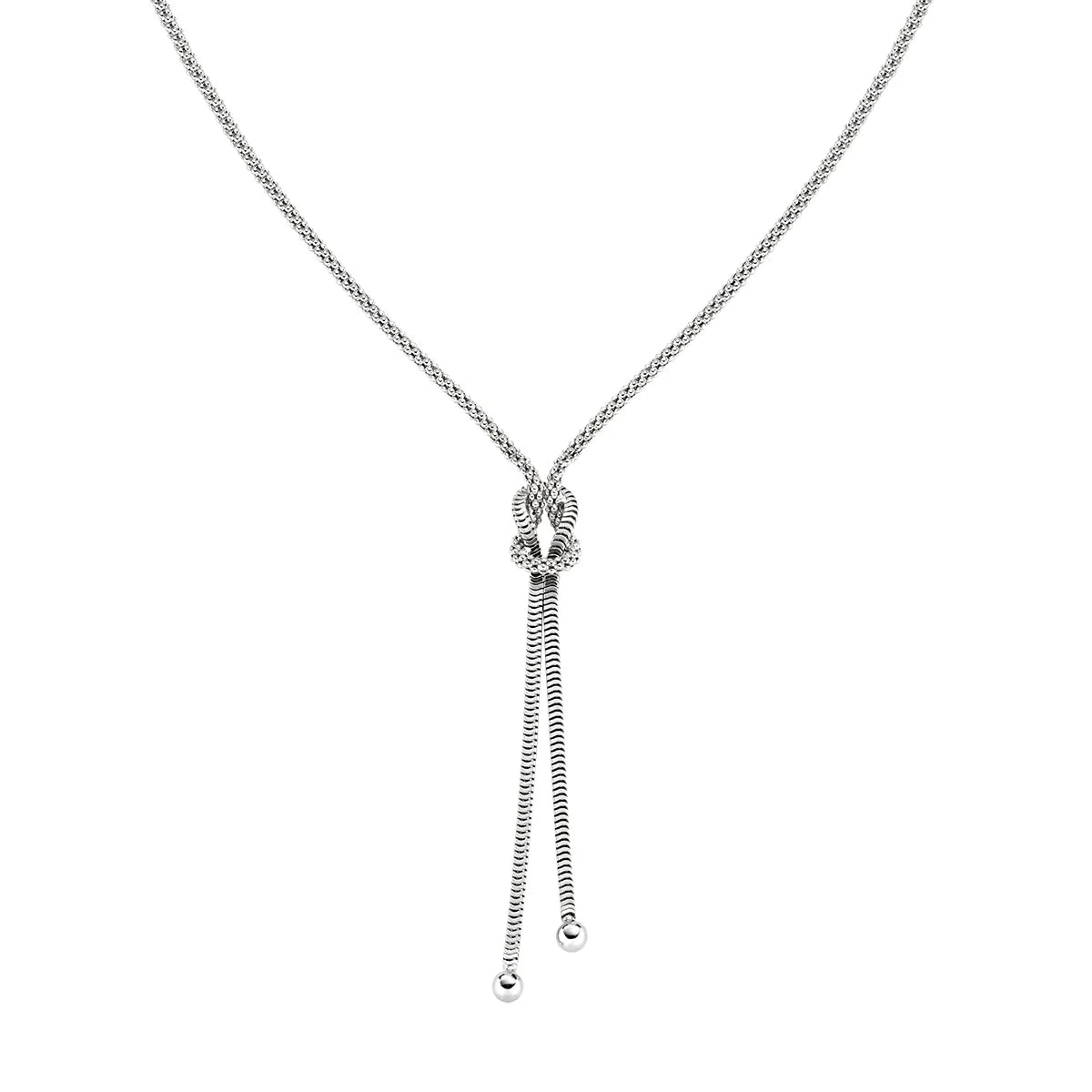 Collana Amen Nodo d'Amore in Argento 925 - CLNOAMBB