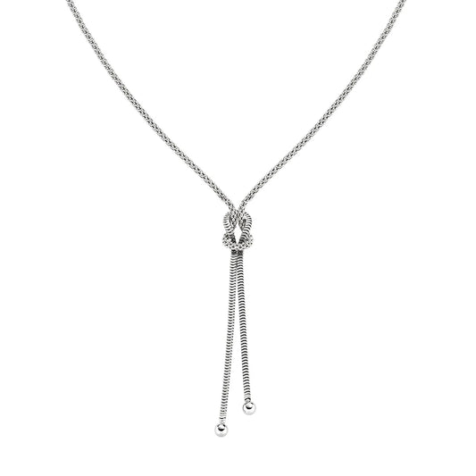Collana Amen Nodo d'Amore in Argento 925 - CLNOAMBB