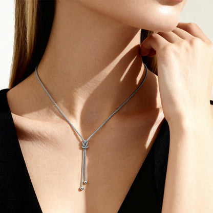 Collana Amen Nodo d'Amore in Argento 925 - CLNOAMBB