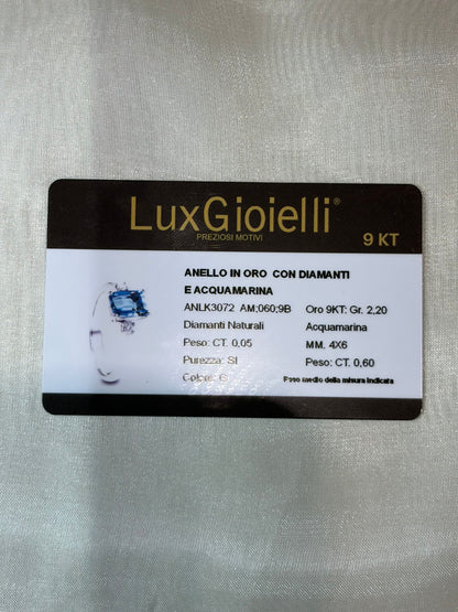 Anello Lux Gioielli AM 0,60 D 0,02 - ANLK3072