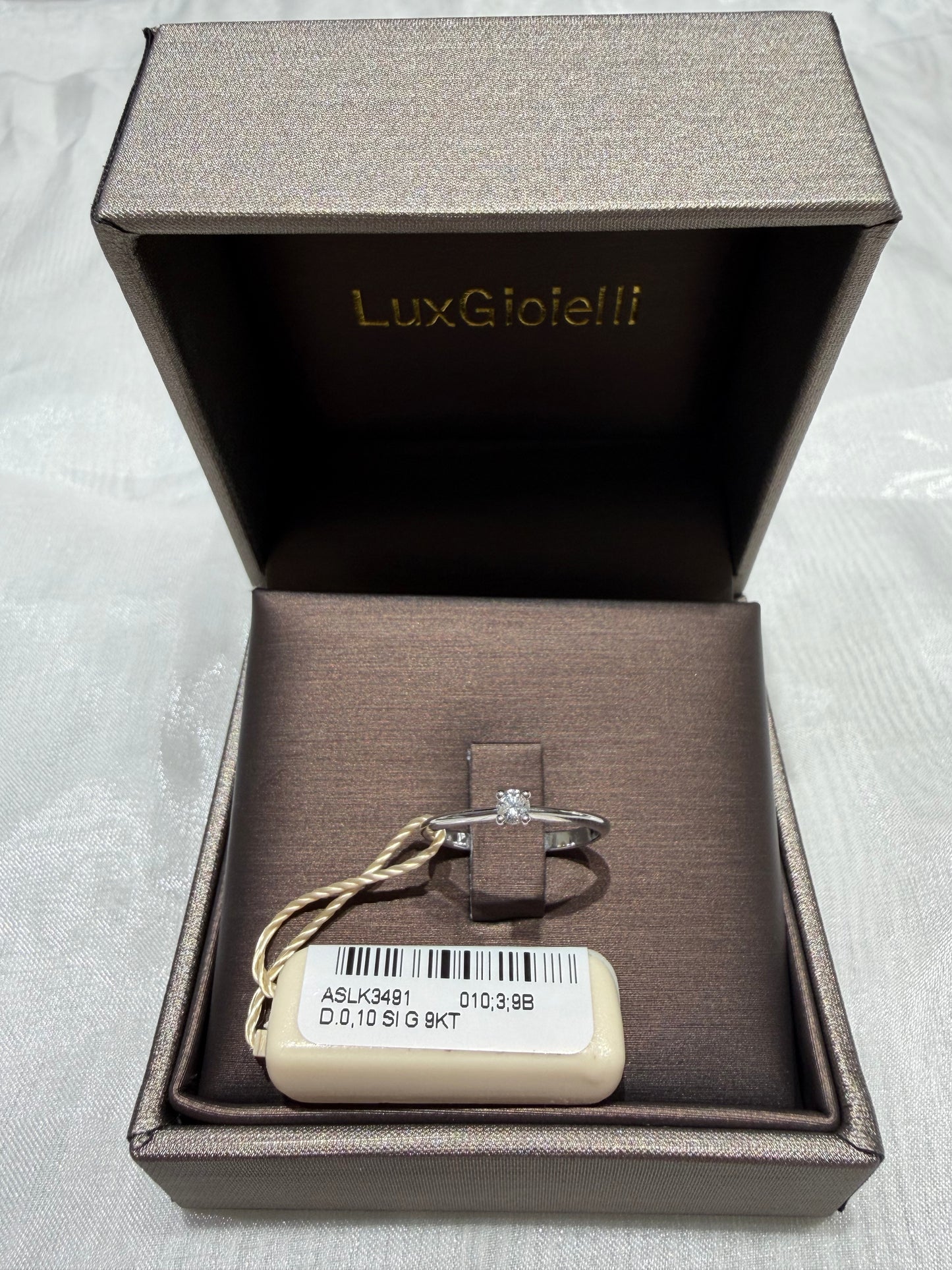 Anello Solitario LuxGioielli D 0,10 - ASLK3491