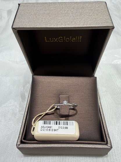 Anello Solitario LuxGioielli D 0,10 - ASLK3491