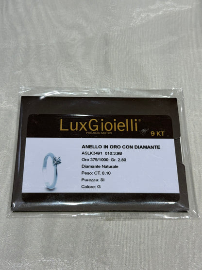 Anello Solitario LuxGioielli D 0,10 - ASLK3491