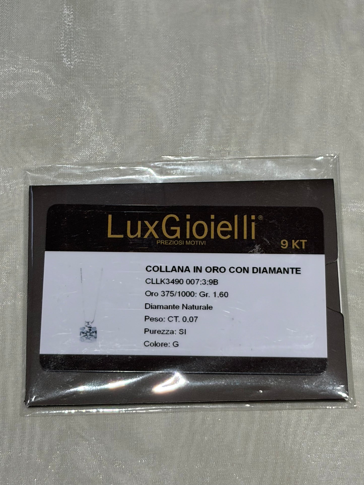 Collana Lux Gioielli P.Luce D 0,07 - CLLK3490