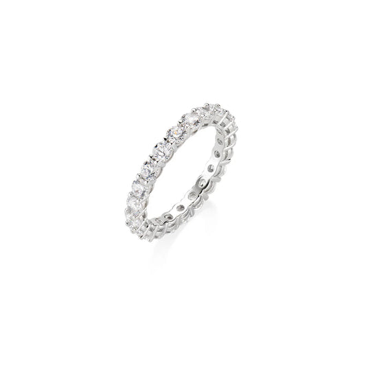 Anello Amen Veretta con Zirconi Tondi 3 mm - RT30BBZ-12