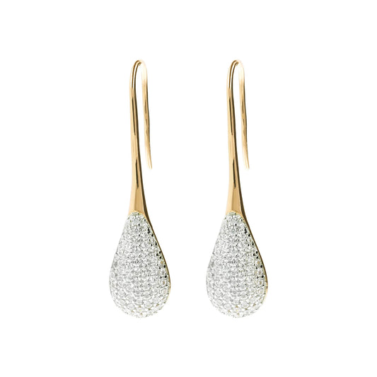 Orecchini Bronzallure Pendenti Golden a Goccia Pavé - WSBZ01236Y.Y