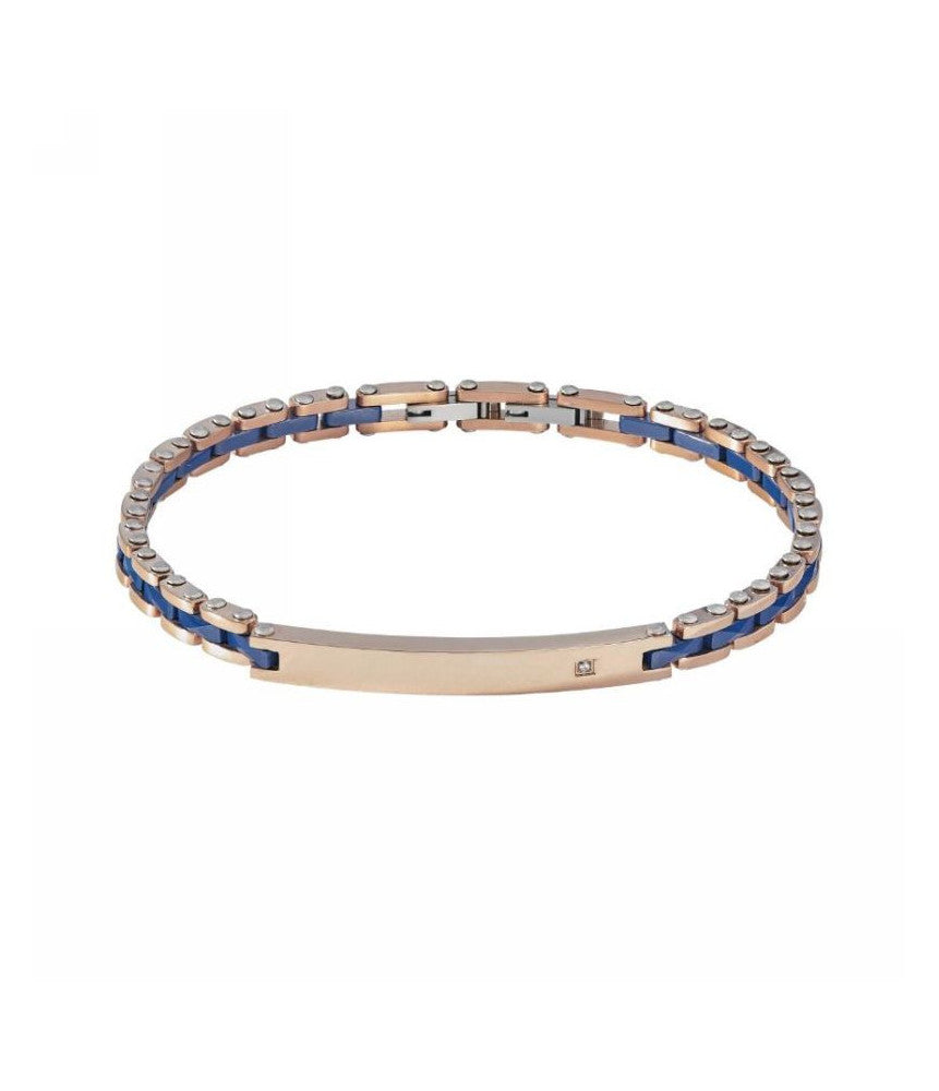 Bracciale Comete Gioielli  collezione Tyres in acciaio e ceramica ubr-1087