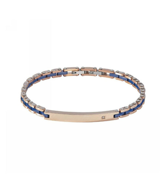 Bracciale Comete Gioielli  collezione Tyres in acciaio e ceramica ubr-1087