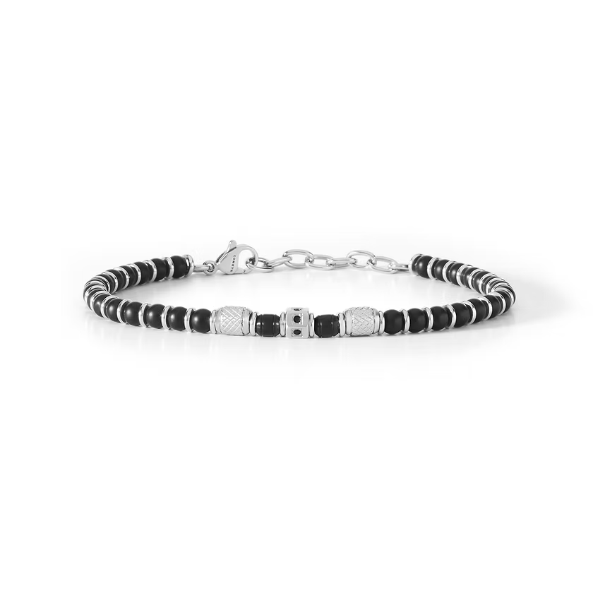 Bracciale Comete Gioielli in onice nero e zirconi neri - UBR885