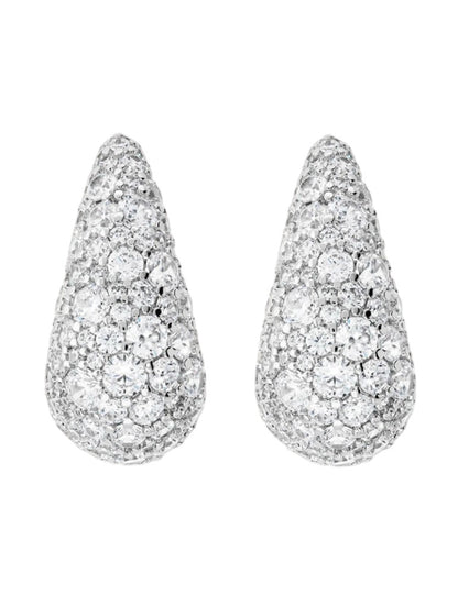 Orecchini Bronzallure a Goccia con Pavè di Cubic Zirconia - WSBZ02504W.WR