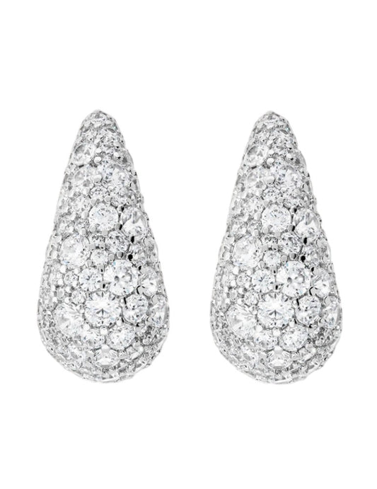 Orecchini Bronzallure a Goccia con Pavè di Cubic Zirconia - WSBZ02504W.WR