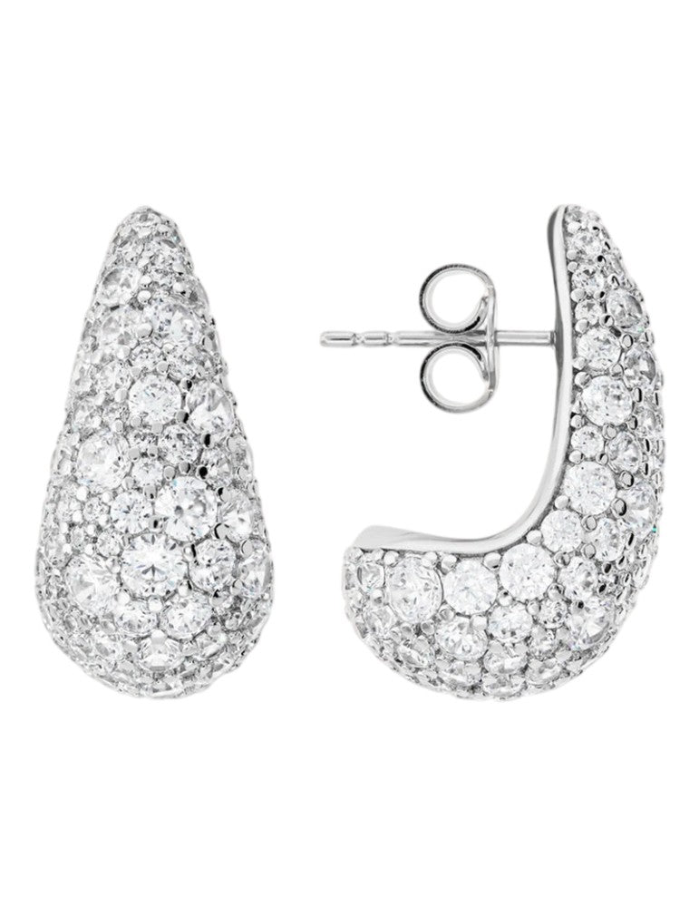 Orecchini Bronzallure a Goccia con Pavè di Cubic Zirconia - WSBZ02504W.WR