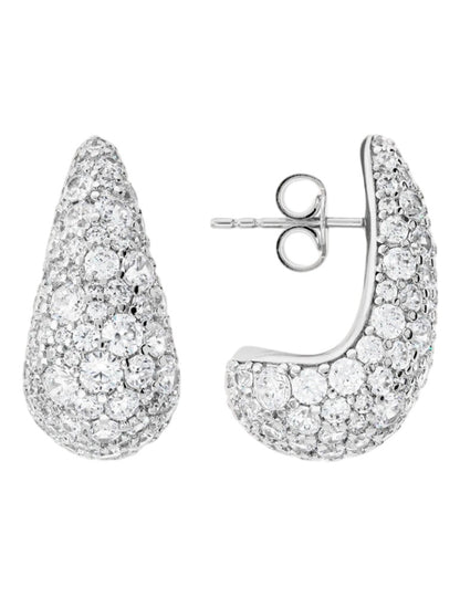 Orecchini Bronzallure a Goccia con Pavè di Cubic Zirconia - WSBZ02504W.WR
